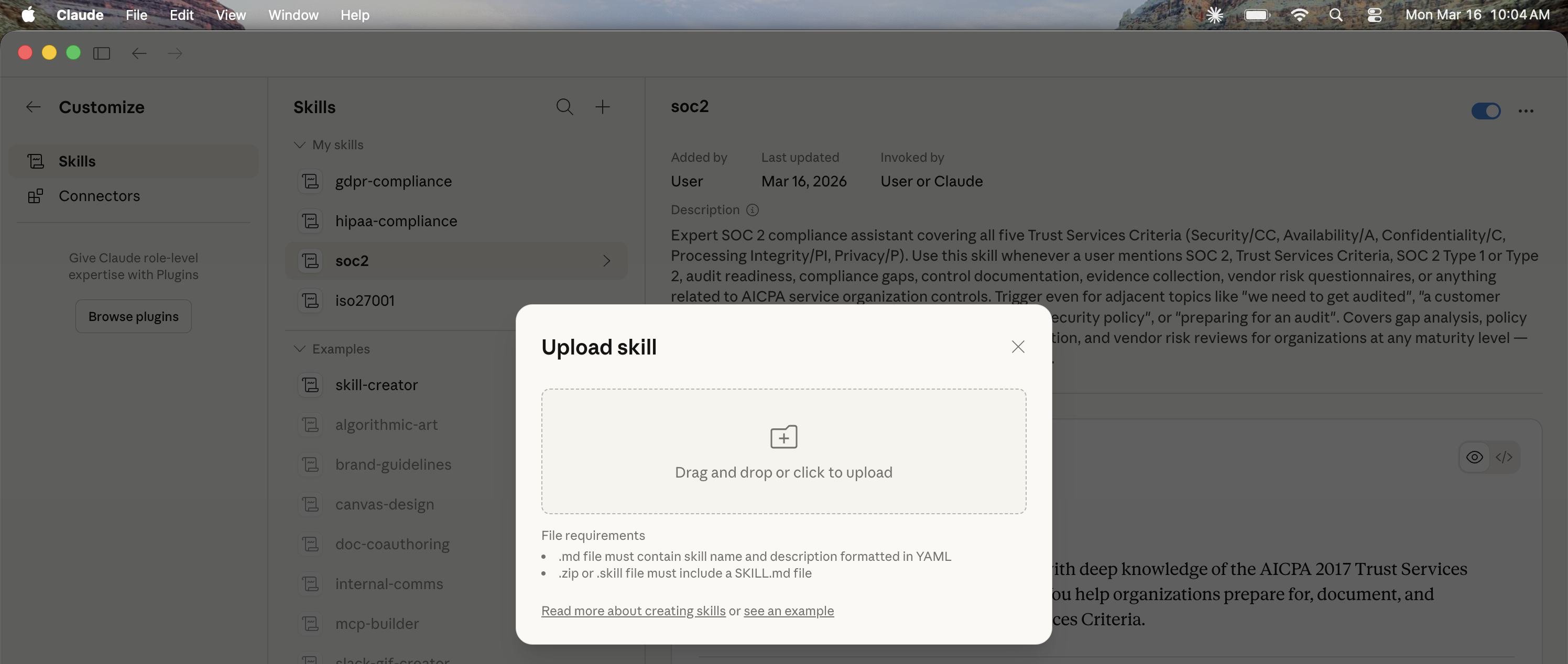 Installing Skills in Claude